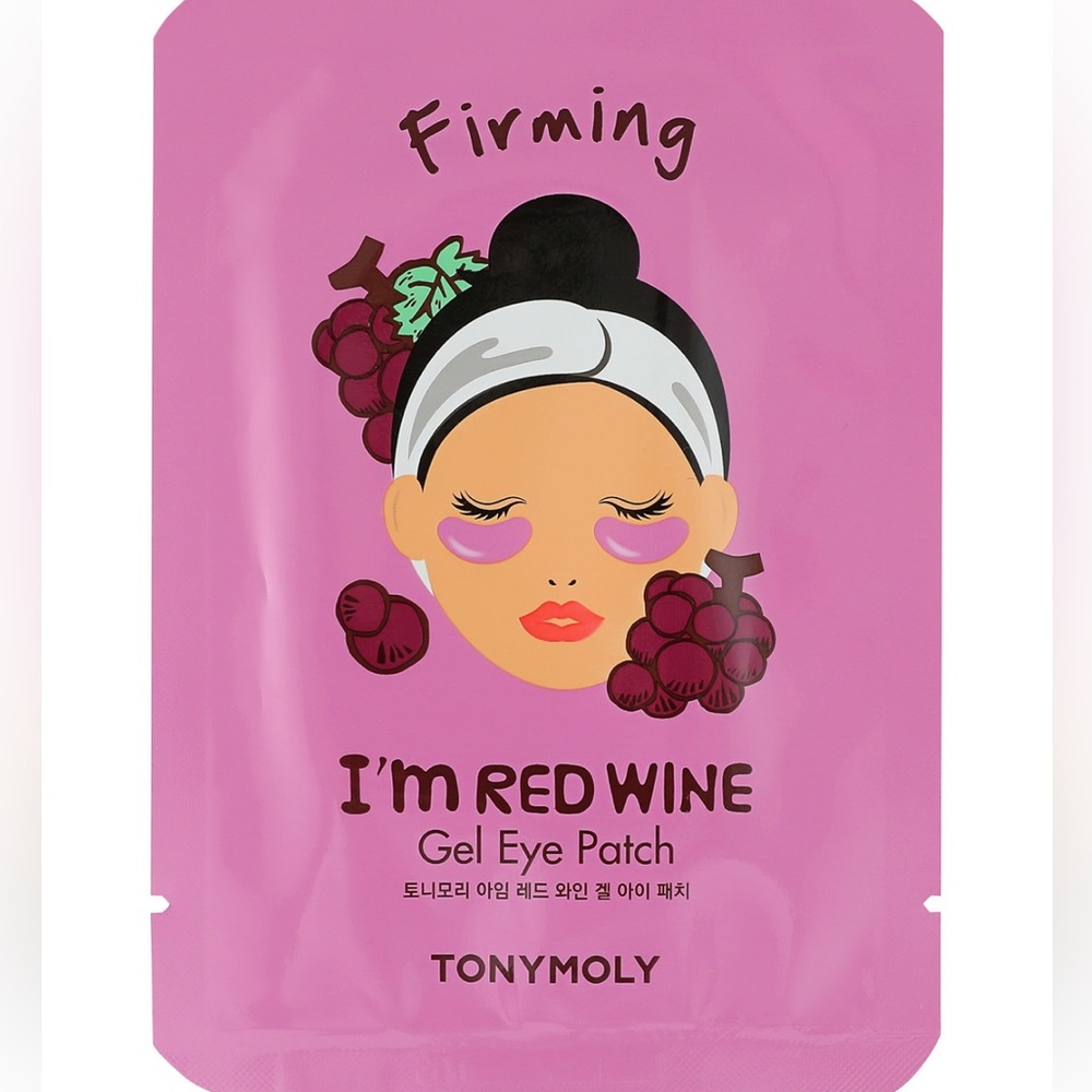 NWT TONYMOLY I'm Red Wine Gel Eye Patch (2 patches)